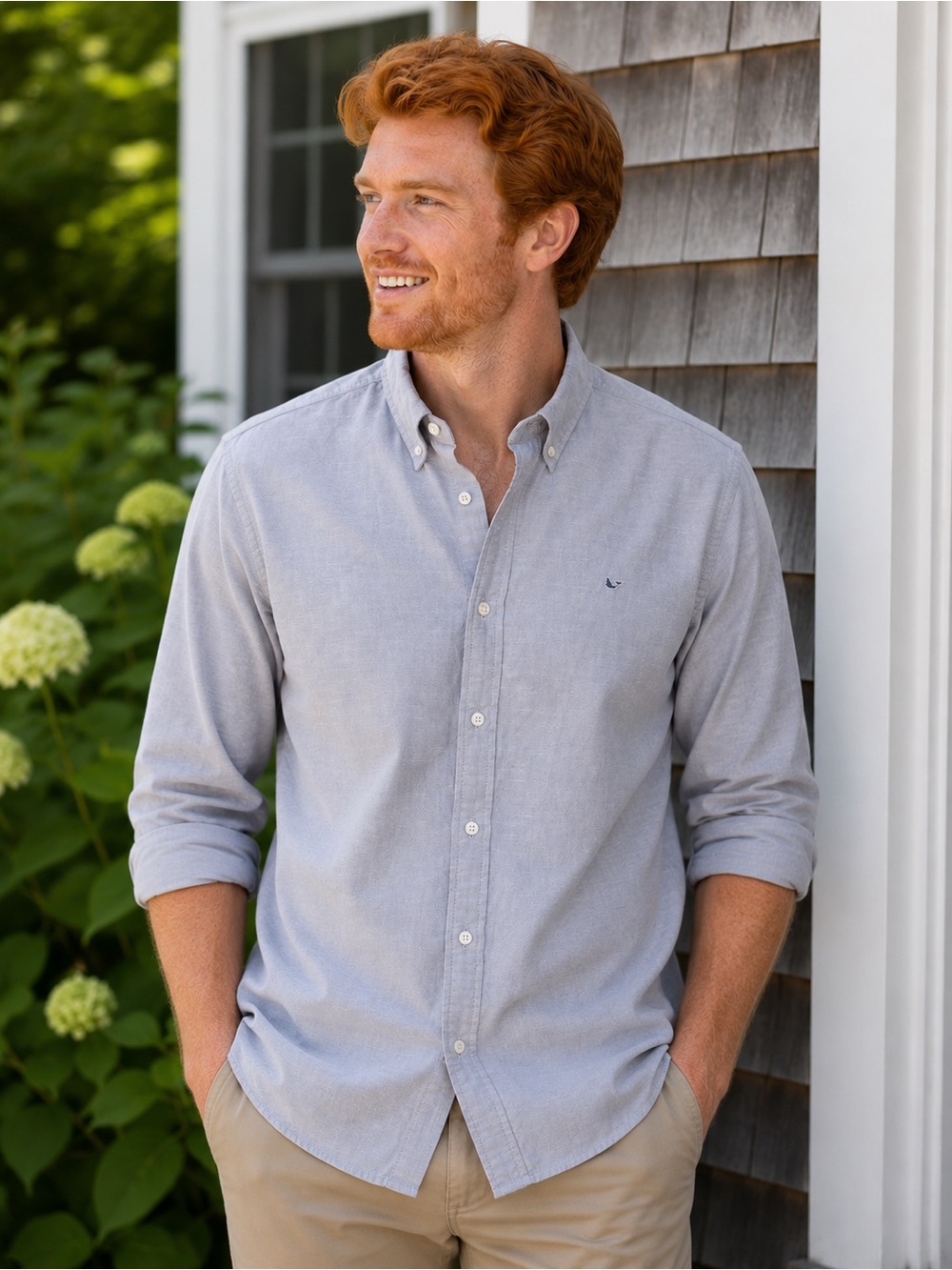 Men's Vineyard Vines Light Blue Button-Down Oxford Shirt